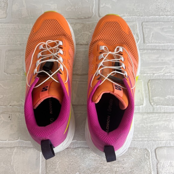 Salomon Sense Ride 5 Women's 7 Trail Running Shoes Orange Pink Birds of Paradise - Picture 5 of 13